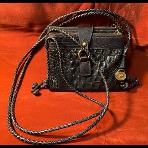Brahmin MOJITO Croc crossbody purse